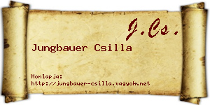 Jungbauer Csilla névjegykártya